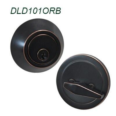 Probrico Deadbolt With Key And Button Nickel /Oil Rubbed Bronze Finished Single Cylinder Home Door Gate Atresia Mortice Haedware