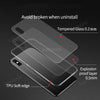 Suntaiho Luxury Glass Case For Iphone Xs Max Xr Cases Ultra Thin Transparent Back Glass Cover For Iphone X 7Plus 8Plus Soft Edge