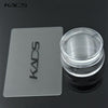 Kads 3.9Cm Clear Jelly Sticky Stamper Nail Art Stamper Clear Silicone Marshmallow Nail Stamper & Scraper Stamp Nail Stamp Tool