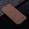 Luxury Silk Fabric Leather Wallet Case For Iphone 6 6S 7 8 Plus Iphone X Cover Book Stand Card Holder Flip Coque Funda Business