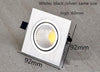 1Xfree Shipping Led Square Cob Downlight Dimmable Ac80-240V 7W 9W 12W Recessed Led Ceiling Lamp Spot Light Bulbs Indoor Lighting