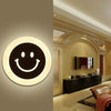 Creative Led Smile Face Wall Lamp Simple Kids Cartoon Bed Room Light Ultra-Thin Acrylic Porch Aisle Lanterns Passage Luminaire