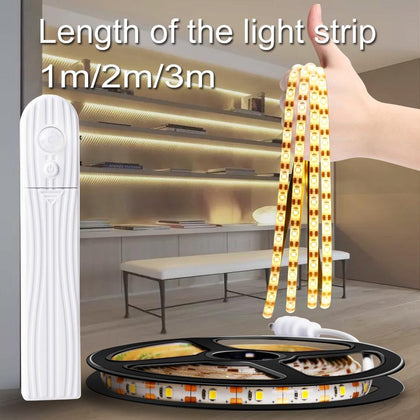 5M USB Tira led Stripe Light Waterproof Flexible Lamp Tape Motion Sensor Kitchen Closet Cabinet Stair Night Light Led Lamp Strip