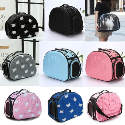 YUYU Cat Carrier Bag Outdoor Dog Carrier Bag Foldable EVA Pet Kennel Puppy Dog Cat Outdoor Travel Shoulder Bag for Small Dog