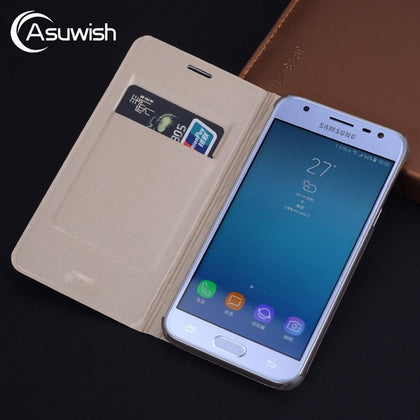 Flip Cover Leather Phone Case for Samsung Galaxy J7 J5 J3 2017 Pro J 5 7 3 SM J730F J530F J330F SM-J330F SM-J530F SM-J730F DS EU