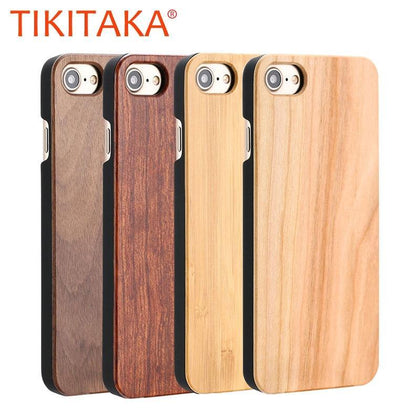 Real Wood Case For iphone X XS Max XR 8 7 6 6S Plus 5 5S SE Cover Durable Natural Rosewood Bamboo Walnut Wooden Hard Phone Cases