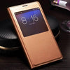 Flip Cover Leather Case For Samsung Galaxy S5 S 5 Galaxys5 Samsungs5 Sm G900 G900F G900Fd Sm-G900F Sm-G900 Smart View Phone Case