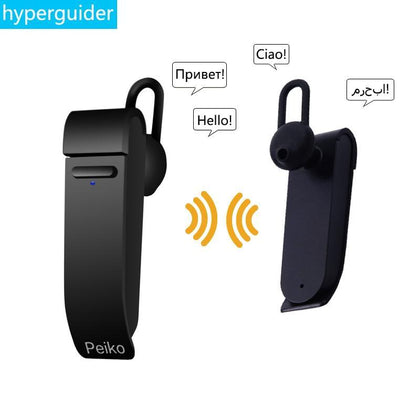 For Dropshipping Wholesale Peiko Translate Earphone Wireless Business Earbuds 25 Languages Bluetooth Translator Headset