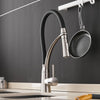 Kitchen Mixer Led Light Sink Faucet Brass Brushed Nickel Torneira Tap Kitchen Faucets Hot Cold Deck Mounted Bath Mixer Tap 7661