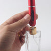 5Ml Fashion Aluminum Star Shape Portable Travel Perfume Spray Empty Bottle Glass Perfume Cosmetics Sprayer Free Shipping