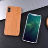 100% Original Real Wood Case For Iphone X 8 7 6 6S Plus 5 5S Se Fundas Genuine Natural Wooden + Hard Pc Back Cover Phone Cases
