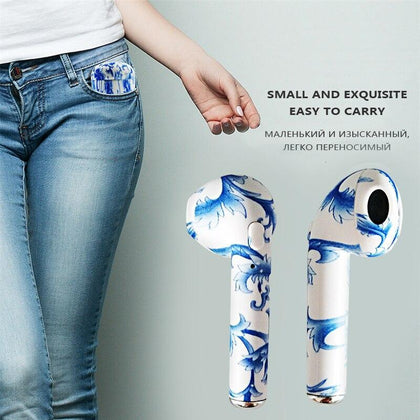 M&J I7S TWS camo Earbuds Ture Wireless Bluetooth Double Earphones Twins Earpieces Stereo Music Headset For All Bluetooth Mobile