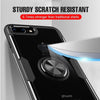 Luxury Silicone Soft Bumper Case On For Iphone 8 6 6S 7 Plus Car Holder Ring Case For Iphone X Xr Xs Max Shockproof Phone Case