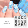 Kads Nail Art Template 36 Designs Chinese Style Ink-Painting Wordart Image Template Nail Stamping Plate Nail Art Stencils