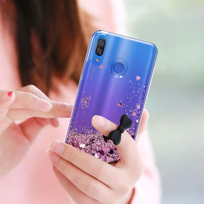 Glitter Liquid Case For Samsung Galaxy A30 A50 A70 Silicone Coque Samsung A30 A50 A70 Dynamic Qicksand Star Love heart Cover 