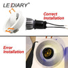 Lediary Led Spot Downlight Fitting Frame 90-260V Recessed Lamp 75Mm 90Mm Cut Hole Bulb Replaceable Mr16 Gu5.3/Gu10/E27 Sockets
