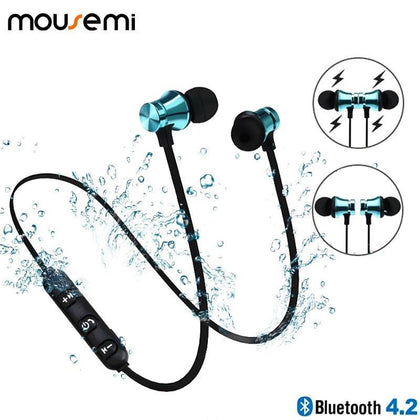 MOUSEMI Sports Bluetooth Earphone Magnetic Neckband Earphones Earbuds for Running Headset with Mic Bass For iPhone Xiaomi Huawei