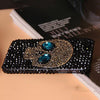 Diamond Bling Rhinestone Skull With Blue Eye Cover Fashion Phone Cases For Iphone 5 5S 6 6S 7 8 Plus Samsung S8 S7 S6 Edge Case