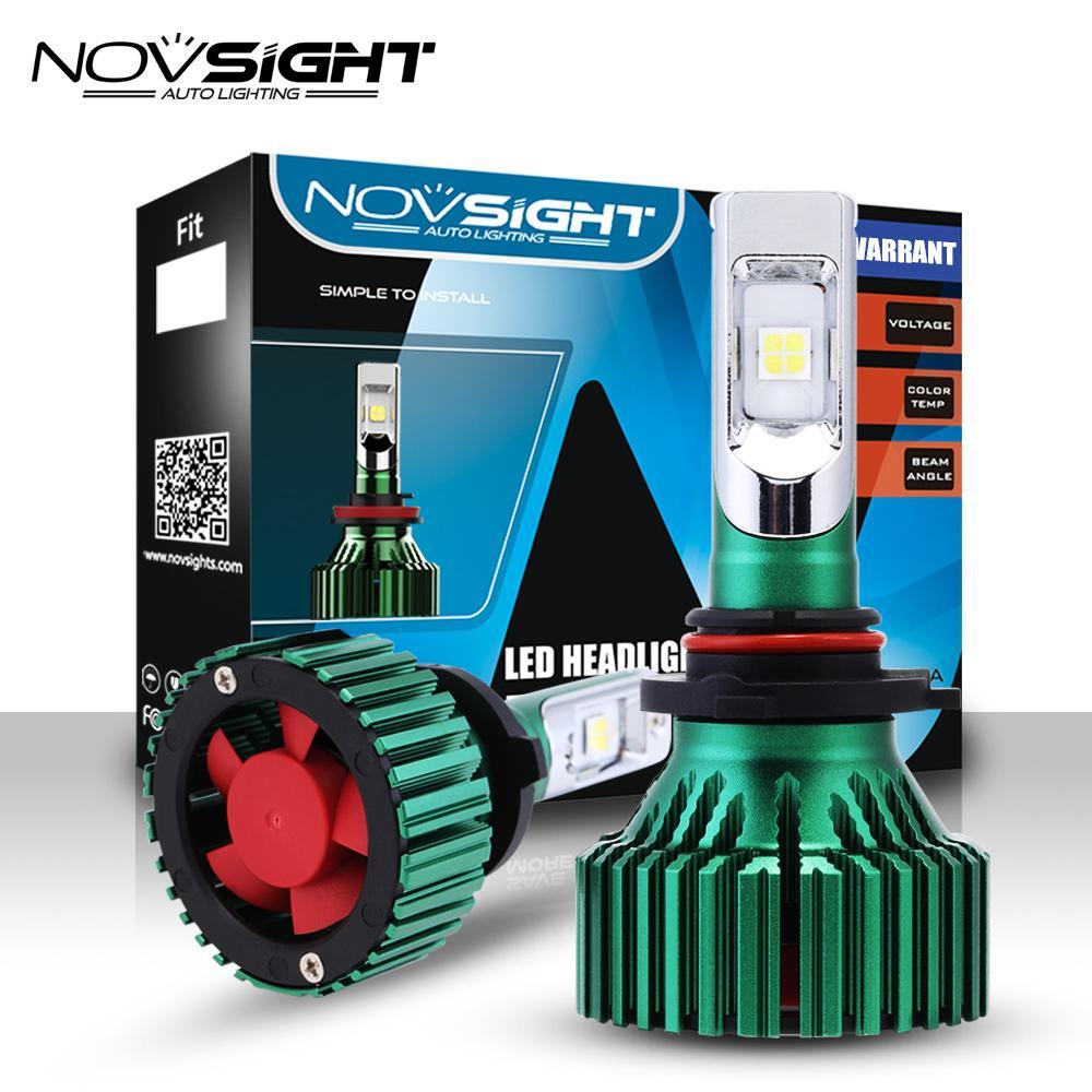 Novsight 9005 Hb3 Car Led Lights 60W 16000Lm Driving Headlights Bulbs Single Beam Fog Light Lamps 6500K White D45