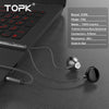 Topk 3.5Mm In-Ear Earphones With Mic Anti-Wrap Comforted Heavy Bass Wired Earphone Earbud Volume Control Stereo Sport Headset