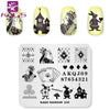 Kads 23 Design Halloween Flower Nail Stamping Plates Nail Printing Stamping Template Nail Art Stencils For Manicure Print Nails
