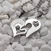 Mens Stainless Steel Chain Black White Heart Love Necklaces For Couples Paired Suspension Pendants For Men Women Sn102 5%
