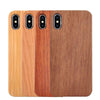 100% Original Real Wood Case For Iphone X 8 7 6 6S Plus 5 5S Se Fundas Genuine Natural Wooden + Hard Pc Back Cover Phone Cases