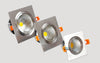 1Xfree Shipping Led Square Cob Downlight Dimmable Ac80-240V 7W 9W 12W Recessed Led Ceiling Lamp Spot Light Bulbs Indoor Lighting