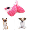 1Pc Popular Funny Wild Flamingo Shape Dog Toy Squeaky Pet Puppies Chew Toy Plaything Sound Toys (Pink 20X14X8Cm)