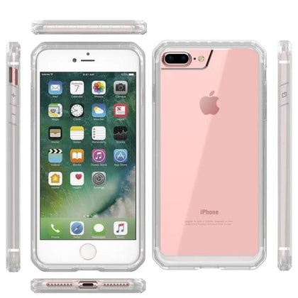 Dir-Maos For iPhone 8 Plus Case 7 Plus 6 6s Plus Beatle Shock Proof Anti Scratch Color Bumper Clear Panel Slim Cover Simple Life