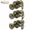 Probrico Antique Bronze Tulip Shape Door Locks Security Interior Mortic Door Handle For Bathroom Bedroom  Laundry Children'Room