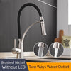 Kitchen Mixer Led Light Sink Faucet Brass Brushed Nickel Torneira Tap Kitchen Faucets Hot Cold Deck Mounted Bath Mixer Tap 7661