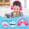 Bass Headphones, Lightweight Stereo Foldable Wired Headphones For Kids Adjustable Headband Headset For Phones Computer Pc Music