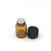 Free Shipping 10Pcs 2Ml Mini Amber Glass Bottle With Orifice Reducer And Cap Small Essential Oil Vials