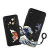 For Iphone Xr Xs 10S Max X 8 7 Plus Case 3D Relief Matte Soft Back Cover Licoers Official Case For Iphone X R S 7Plus 8Plus Case