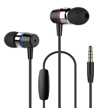 Ifeel Stereo Metal Earphone Headphones Headsets Bass with Microphone for iPhone Samsung Xiaomi Music MP3 MP4 Android