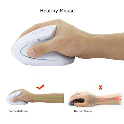 1600 DPI Vertical Mouse 5D Wireless Vertical Mouse With USB Receiver Gaming Mouse Ergonomics Mause For Desktop PC Game Mice