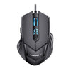 Forka Ergonomic Frosted Wired Gaming Mouse 6Buttons 2400Dpi Adjustable Silent Click Optical Usb Computer Mouse For Pc Laptop (Black)