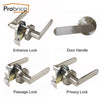 Probrico Stainless Steel Entrance/Privcy/Passage Door Lock Brushed Nickel Door Knob Door Handle Dl8606Sn