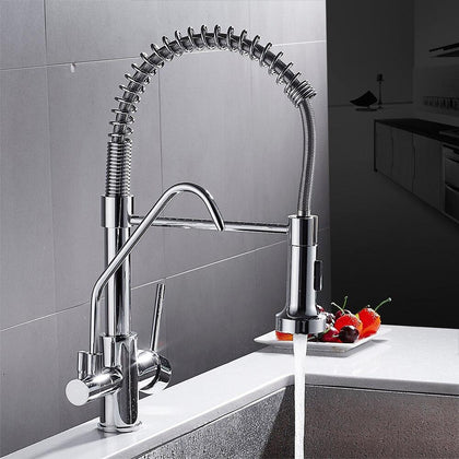  Kitchen Faucets torneira para cozinha de parede Crane For Kitchen Water Filter Tap Three Ways Sink Mixer Kitchen Faucet WF-0192