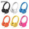 Bass Headphones, Lightweight Stereo Foldable Wired Headphones For Kids Adjustable Headband Headset For Phones Computer Pc Music