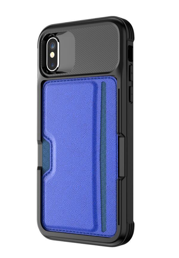 Case For Iphone Xr Xs 6 7 8 X Cover Soft Tpu With Car Magnet And Credit Card Slots Back Cover For Iphone 6 7 8 Plus Xs Max Case