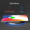 Topk B46W 10W Fast Wireless Charger For Samsung Galaxy S9/S9+ S8 Note 9 S7 Edge Wireless Charging Pad For Iphone X 8 Plus (Universal Black)