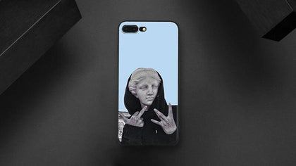 Spoof personality statue Fun art Tpu Soft Silicone Phone Case Cover Shell For Apple iPhone 5 5s Se 6 6s 7 8 Plus X XR XS MAX