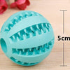 Onnpnnq Rubber Pet Dog Cat Toy Ball Chew Treat Holder Tooth Cleaning Ball Food Dog Puppy Ball Training Interactive Pet Supplies