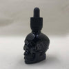 30Ml Skull Bottle 30Ml Frosted Black Skull Shape Glass Dropper Bottle With Child Proof