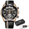 New Lige Fashion Watch Men Top Brand Luxury Automatic Mechanical Watch Casual Sport Waterproof Men Watches Relogio Masculino+Box