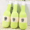 1Pc Play Funny Soft Cute Sound Plush Ice Cream Squeaker Cartoon Animals For Dog Plush Toys Pet Puppy Chew Toy Bottle