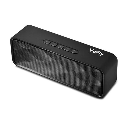 VeFly 4.2 bluetooth speaker Hi-Fi portable wireless box, Mp3 music player receiver audio FM radio with USB AUX TF boombox column
