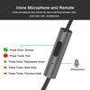 Topk F04 Bass Stereo Sport Earbuds Earphones Wired Control With Built-In Microphone For Iphone Samsung Xiaomi Huawei